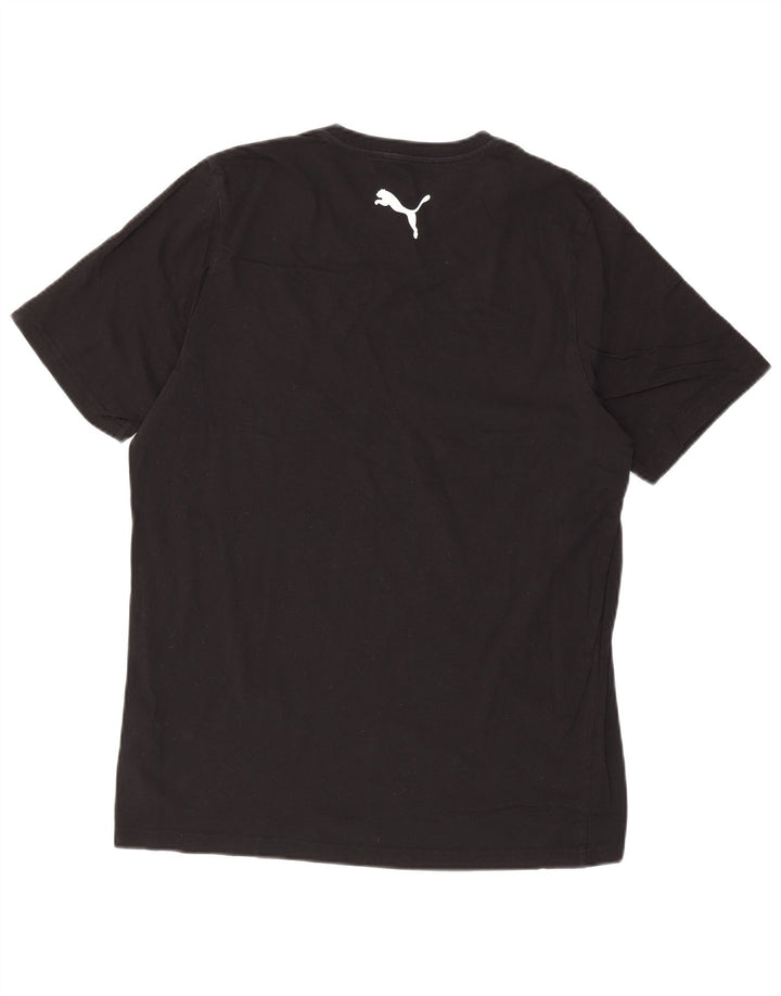 Puma Herren T-Shirt Top Large Schwarz Baumwolle