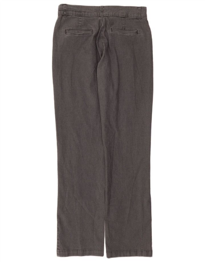 LEE Damen Riders Freizeithose US 8 Medium W30 L32 Graues Fischgrätenmuster