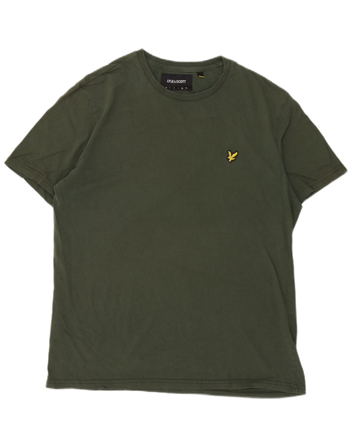 Lyle & Scott Herren T-Shirt Top XL Khaki Baumwolle