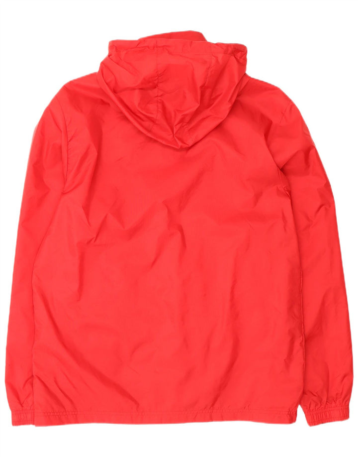 Adidas Herren-Regenjacke mit Kapuze, UK 38, mittelrotes Nylon