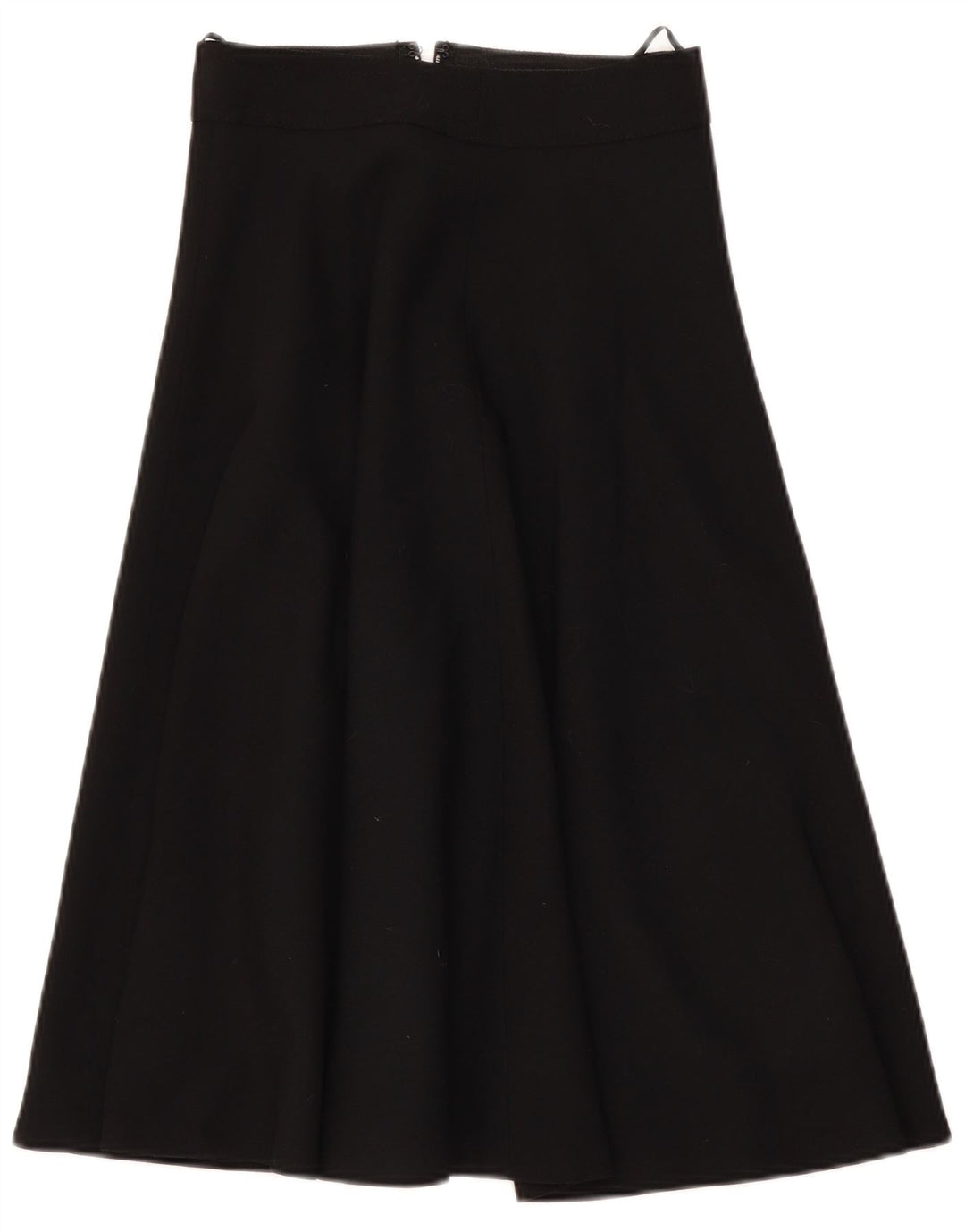 Vintage Damen A-Linien-Rock mit hoher Taille, W28, mittelschwarz