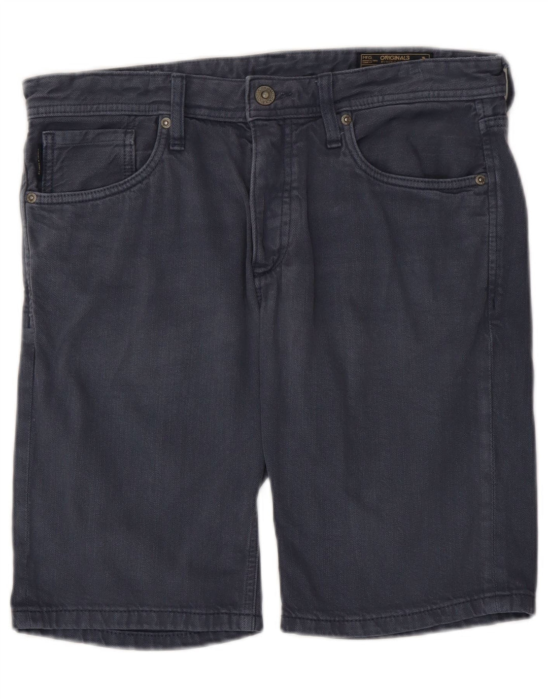 JACK & JONES Mens Denim Shorts W34 Large Navy Blue