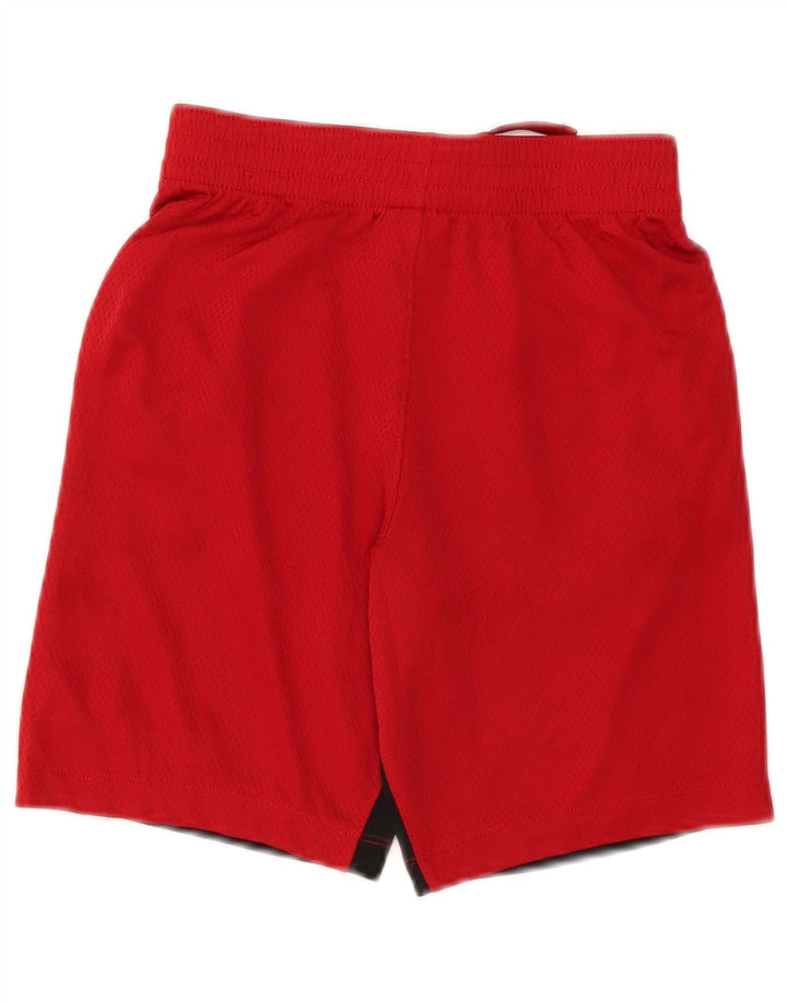 Nike Dri Fit Sportshorts für Jungen, 10–11 Jahre, Mittelrotes Farbblock-Polyester