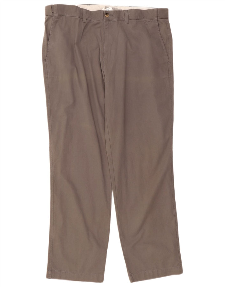 Marks & Spencer Herren-Chinohose mit normaler Passform, W40 L31, graue Baumwolle