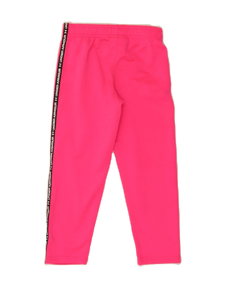 UNDER ARMOUR Girls Graphic Tracksuit Trousers 5-6 Years  Pink Polyester Vintage Under Armour and Second-Hand Under Armour from Messina Hembry 