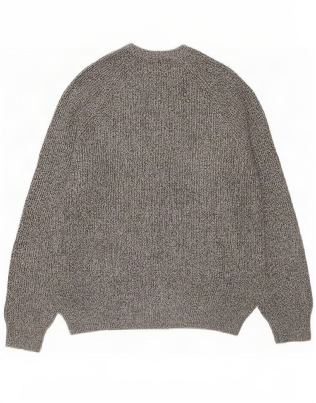Marks & Spencer Herren-Pullover mit Rundhalsausschnitt, mittelgrau geflecktes Polyamid