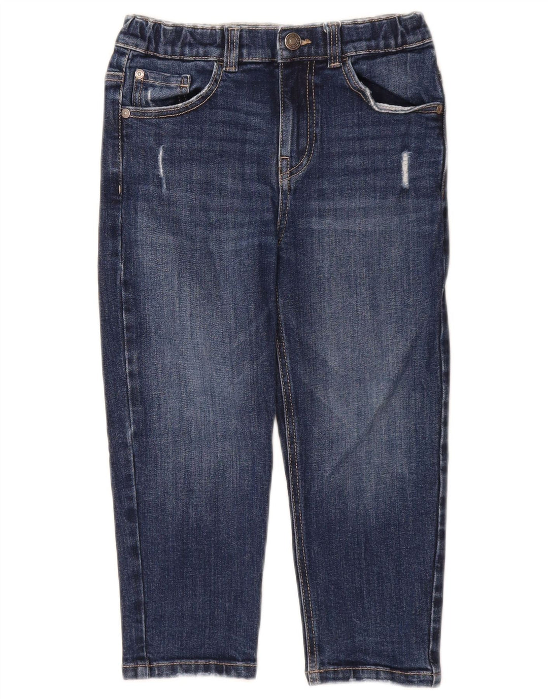 BENETTON Justin Straight Jeans für Jungen, 6–7 Jahre, W22 L17, blaue Baumwolle