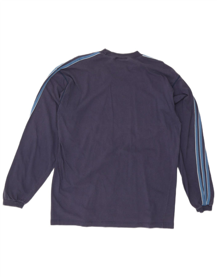 Adidas Herren Top Langarm UK 42/44 Large Marineblau