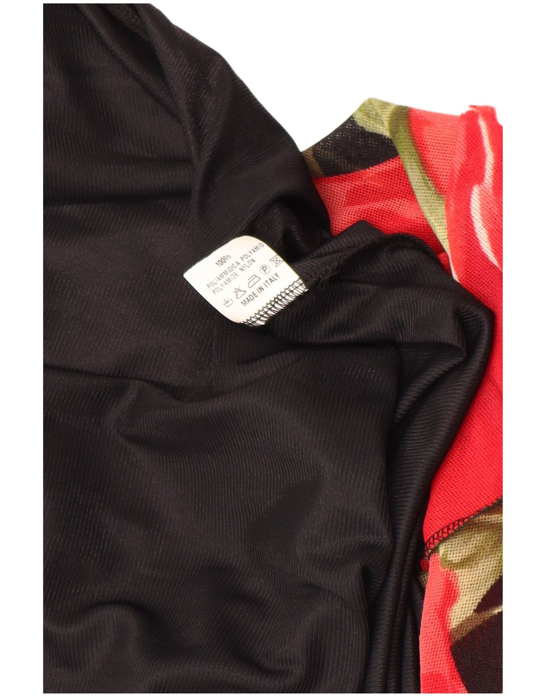 VINTAGE Ärmelloses Maxikleid für Damen UK 12 Mittelschwarzes, geblümtes Polyamid