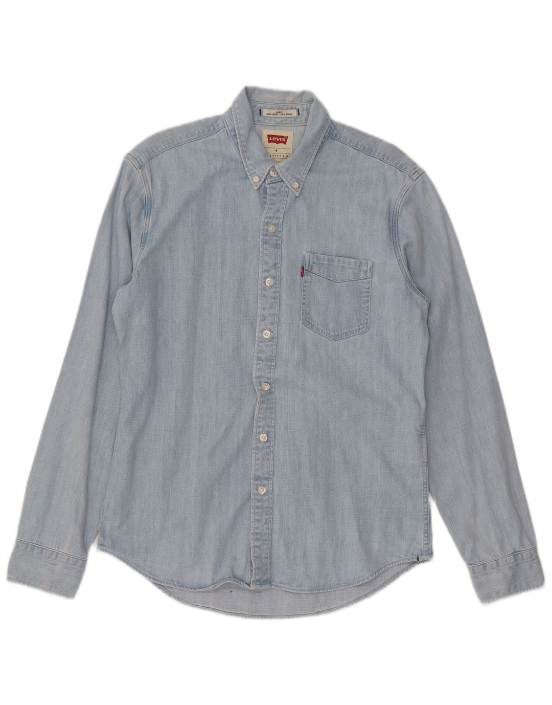 LEVI'S Slim Fit Jeanshemd für Herren aus mittelblauer Baumwolle