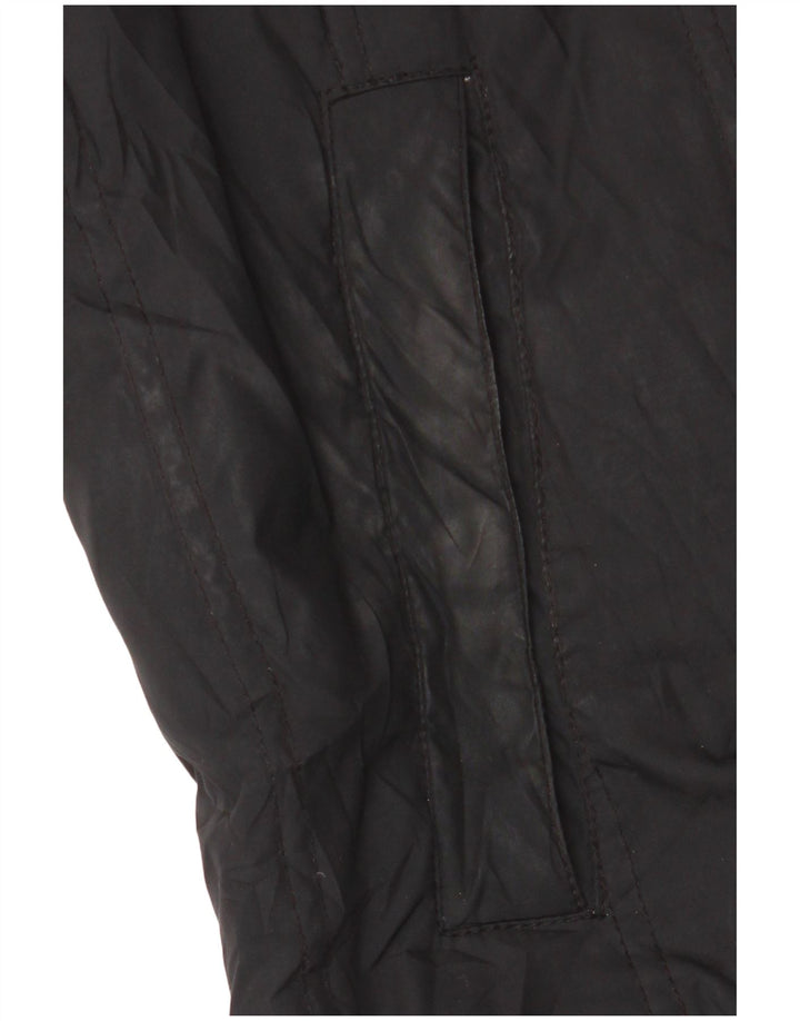 TRUSSARDI JEANS Herren wattierte Jacke IT 46 Small Schwarz