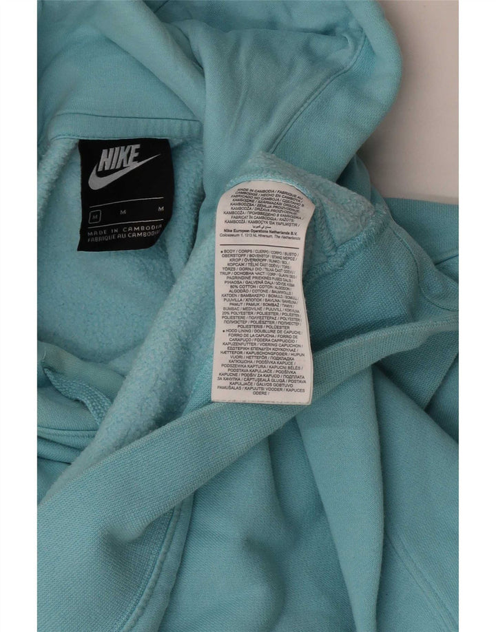Nike Herren Kapuzenpullover aus mittelblauer Baumwolle