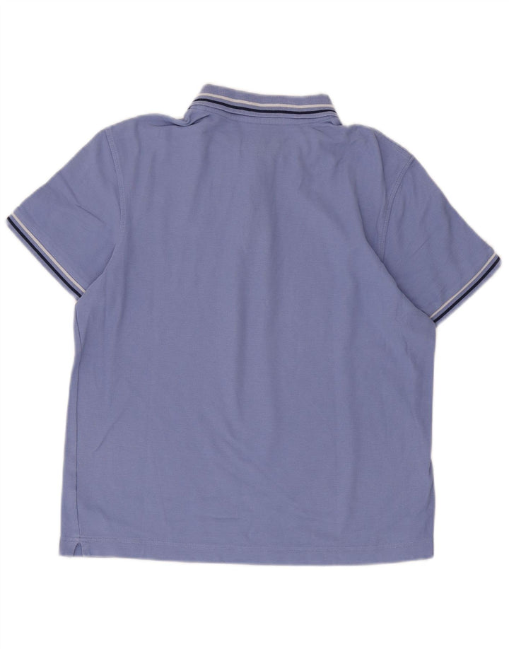 Lotto Herren-Poloshirt, klein, blau gestreift