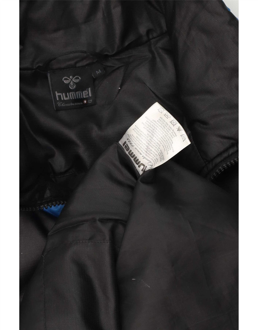Hummel Herren Wattierte Jacke UK 38 Mittelschwarzes Colourblock-Polyester