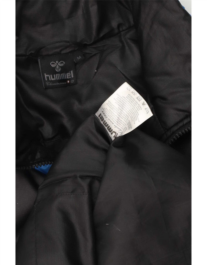 Hummel Herren Wattierte Jacke UK 38 Mittelschwarzes Colourblock-Polyester