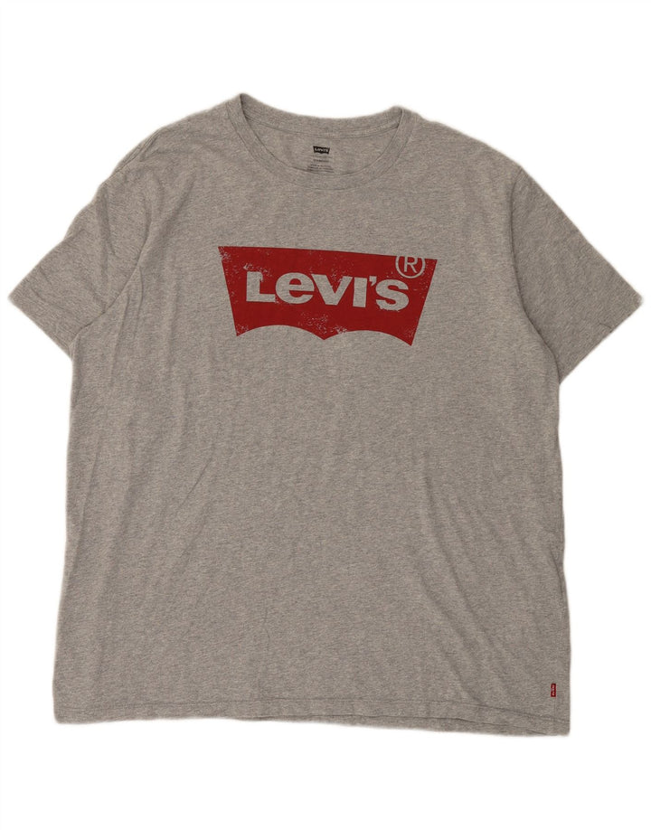 Levi's Herren Standard Graphic T-Shirt Top XL Grau Baumwolle