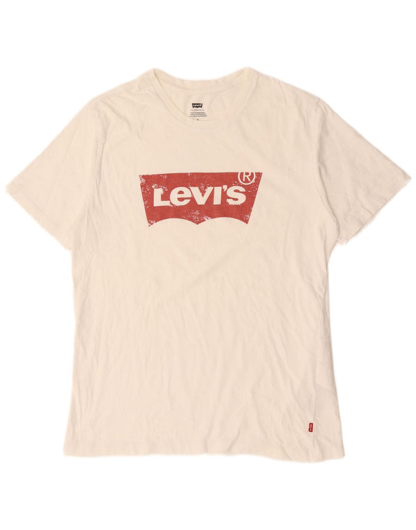 Levi's Herren-T-Shirt mit Grafik, mittelweiße Baumwolle