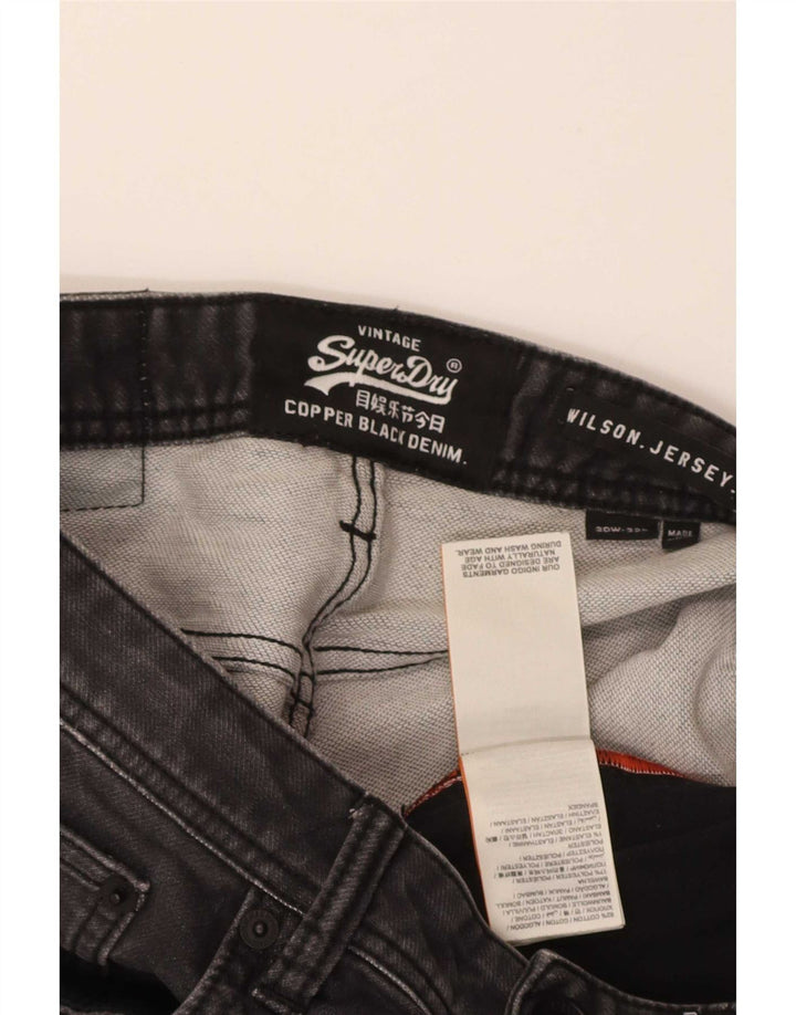 Superdry Herren Wilson Slim Jeans W30 L32 Graue Baumwolle