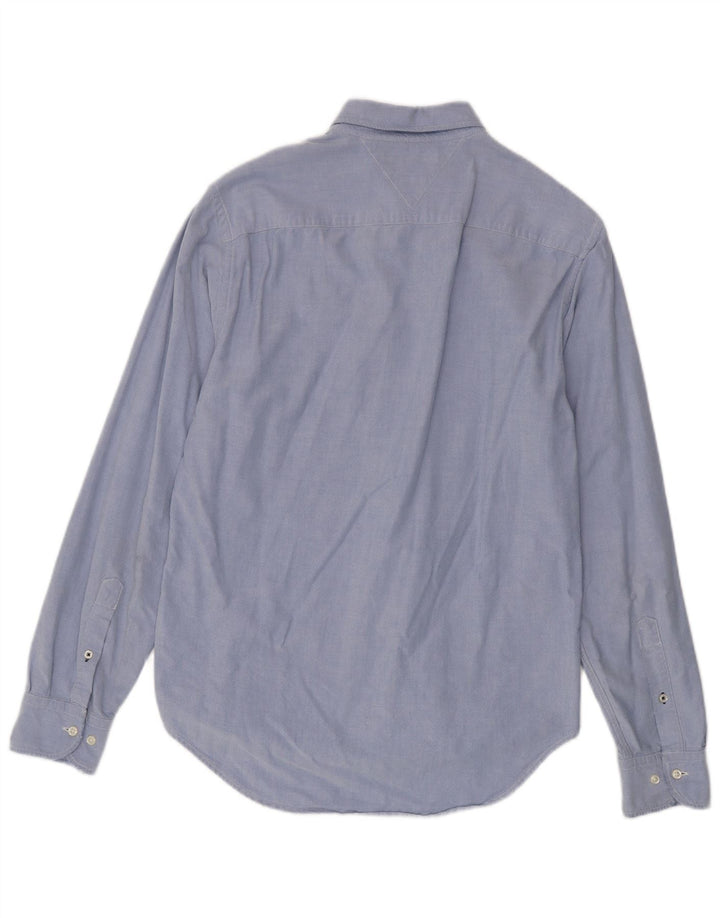 Tommy Hilfiger Herren New York Fit Hemd mittelblaue Baumwolle