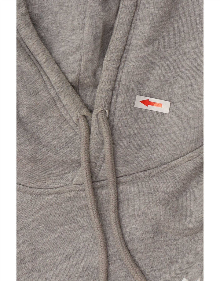 Adidas Herren Kapuzenpullover mittelgraue Baumwolle