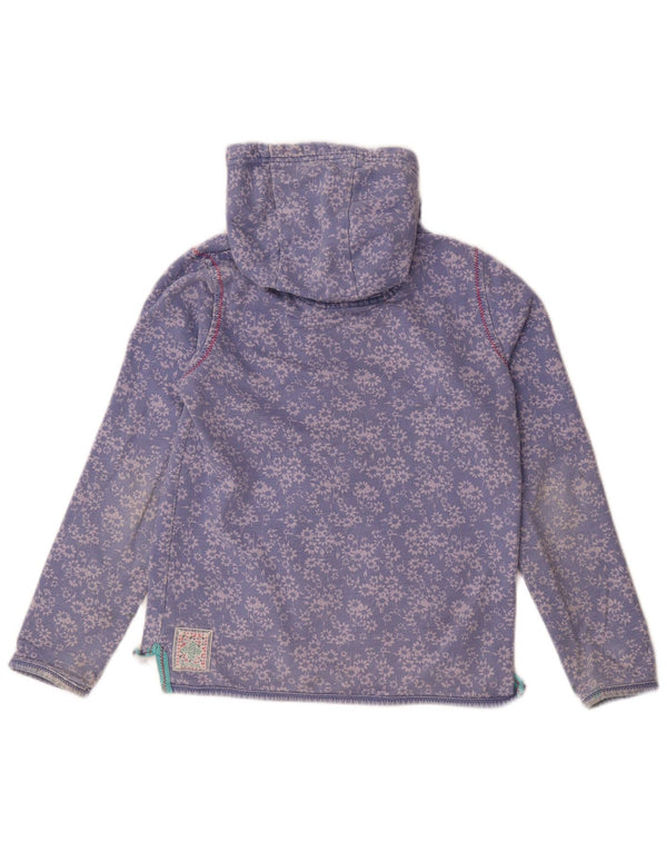 Fat Face Mädchen-Kapuzenpullover mit Reißverschluss, 13–14 Jahre, lila geblümt