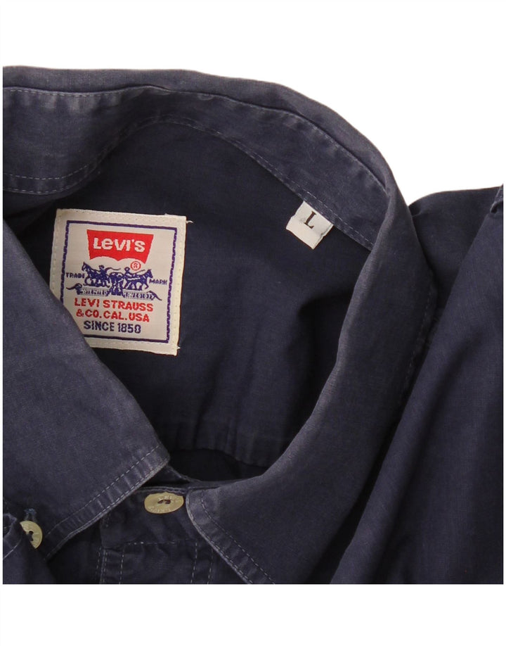LEVI'S Herrenhemd Large Marineblau