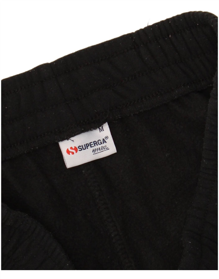 SUPERGA Womens Tracksuit Trousers Joggers UK 14 Medium  Black Polyester