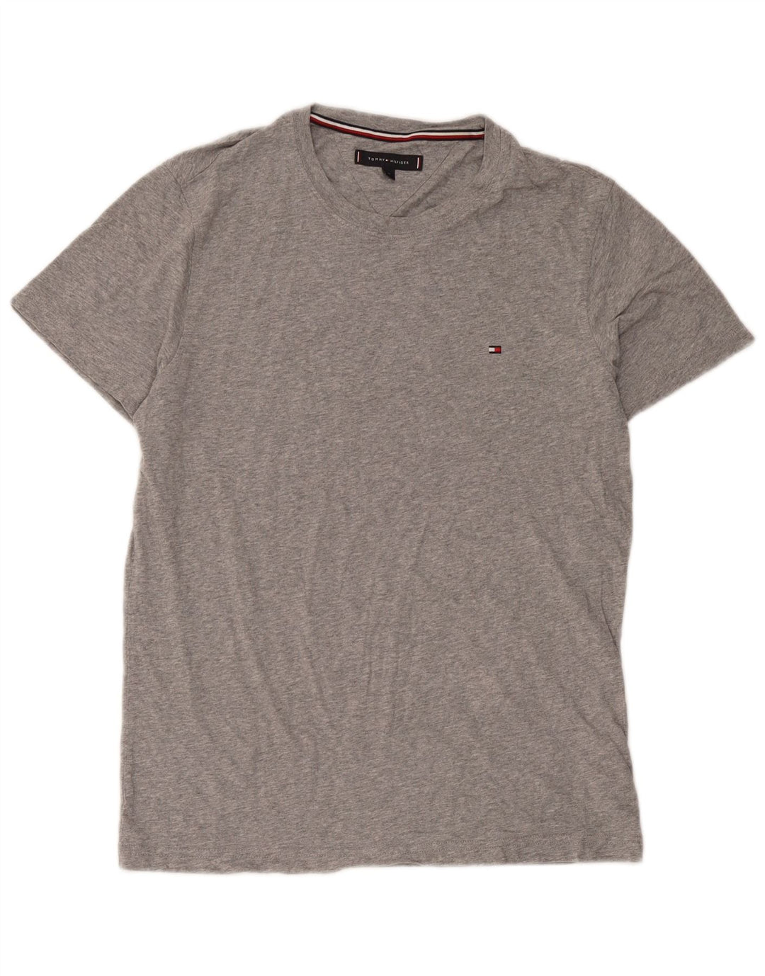 Tommy Hilfiger Herren T-Shirt Top mittelgraue Baumwolle