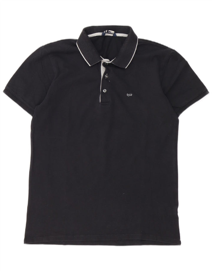 Gas Herren Poloshirt Medium Schwarz