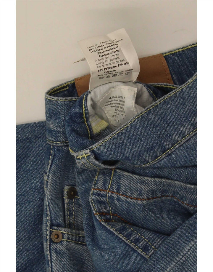 Dondup Herren Distressed Slim Jeans W33 L32 Blaue Baumwolle