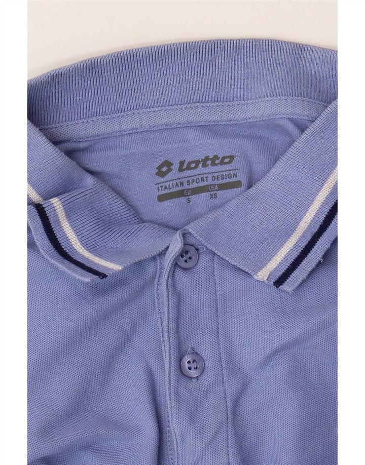 Lotto Herren-Poloshirt, klein, blau gestreift
