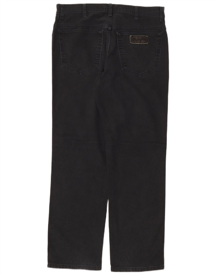 Wrangler Herren Straight Jeans W34 L30 Schwarz