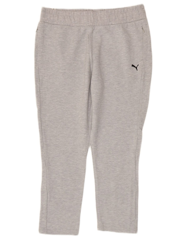 PUMA Damen Graphic Trainingshose UK 14 Large Grau Baumwolle