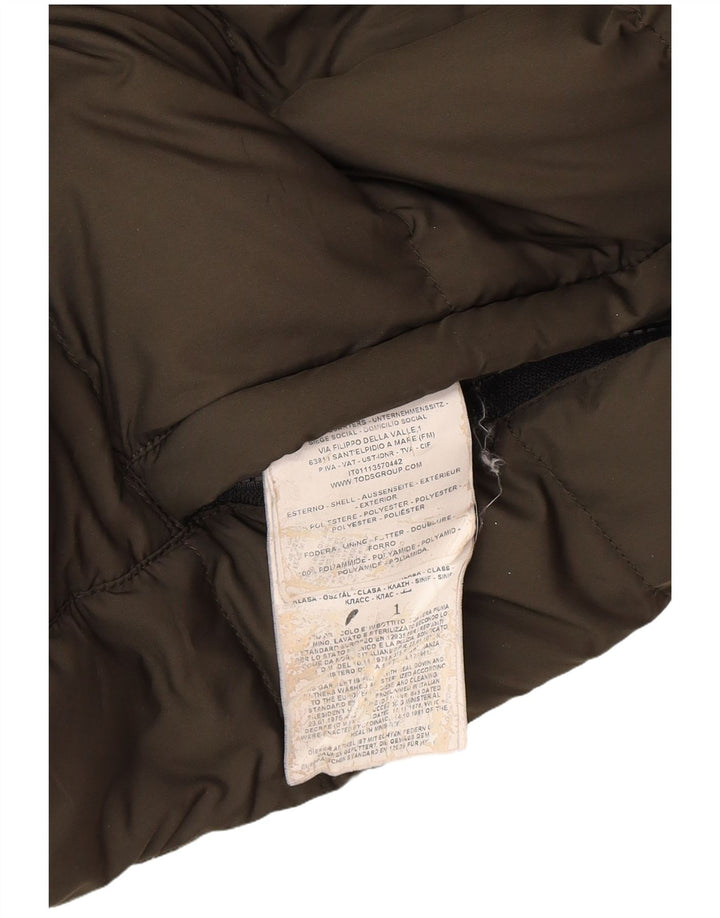 Fay Herren-Jacke mit Kapuze, gepolstert, UK 40, Größe L, Khaki, Polyamid