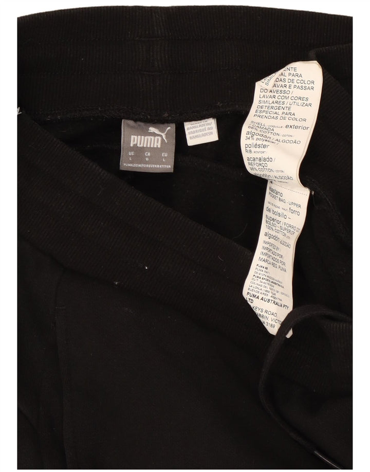 PUMA Herren-Trainingshose, Jogginghose, Größe L, Schwarz, Baumwolle