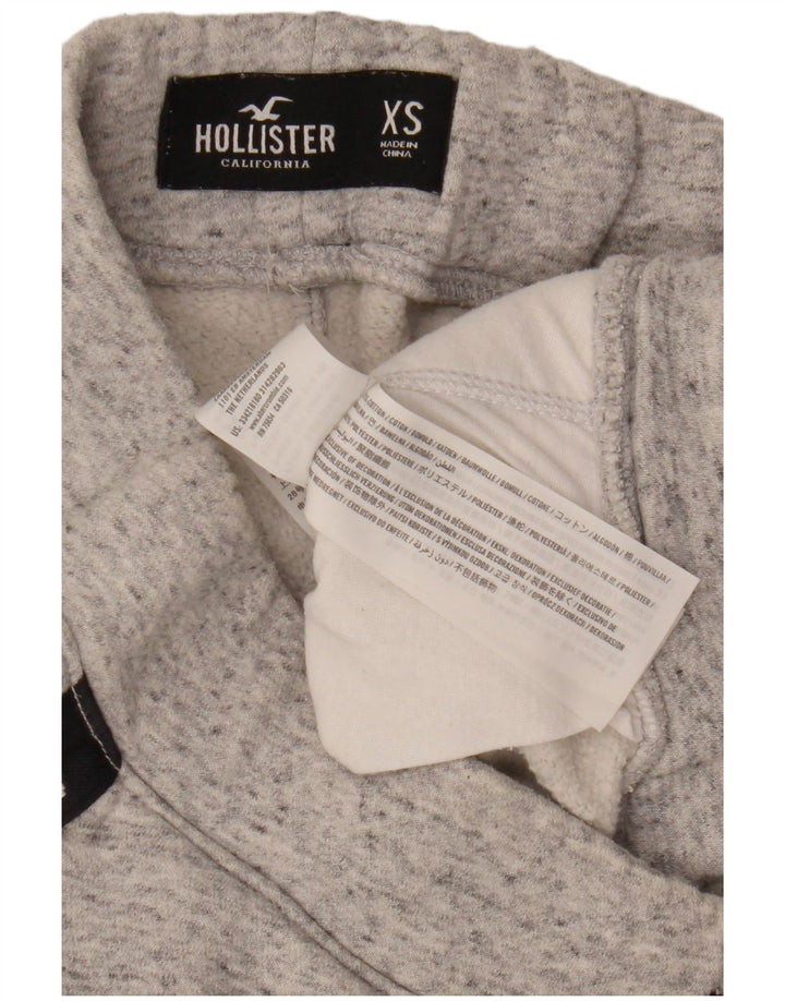HOLLISTER Herren-Trainingsanzug mit Grafik, Jogginghose, XS, grau gefleckte Baumwolle