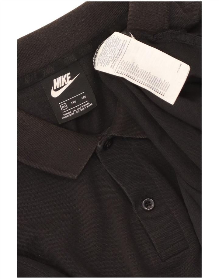 Nike Herren Poloshirt 2XL Schwarz Baumwolle