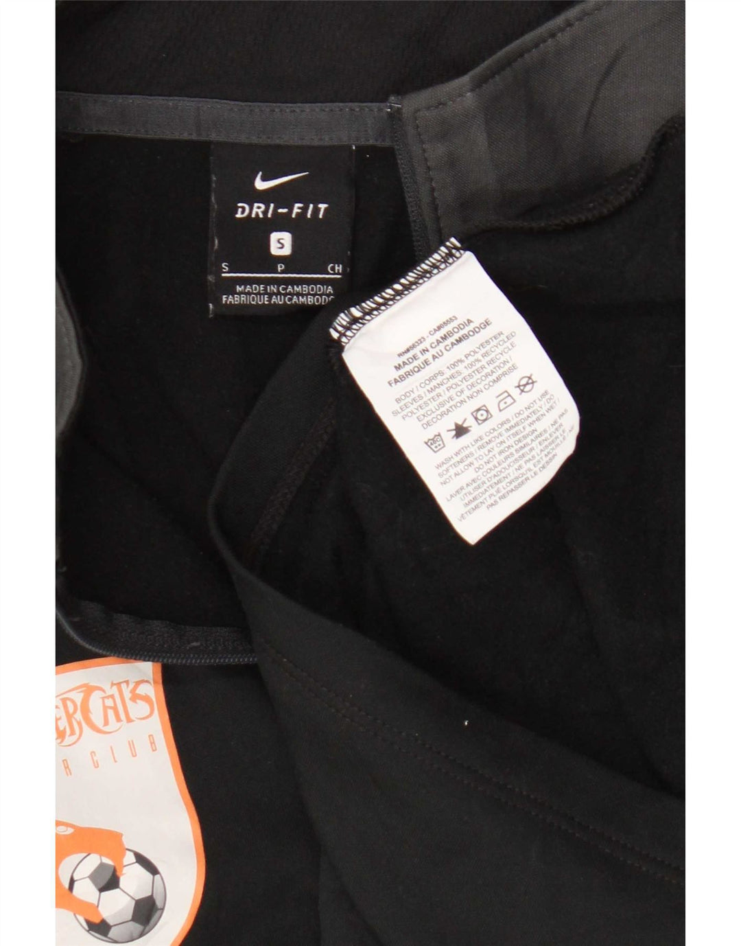 Nike Herren-Trainingsanzug mit grafischem Pullover, Größe S, Schwarz