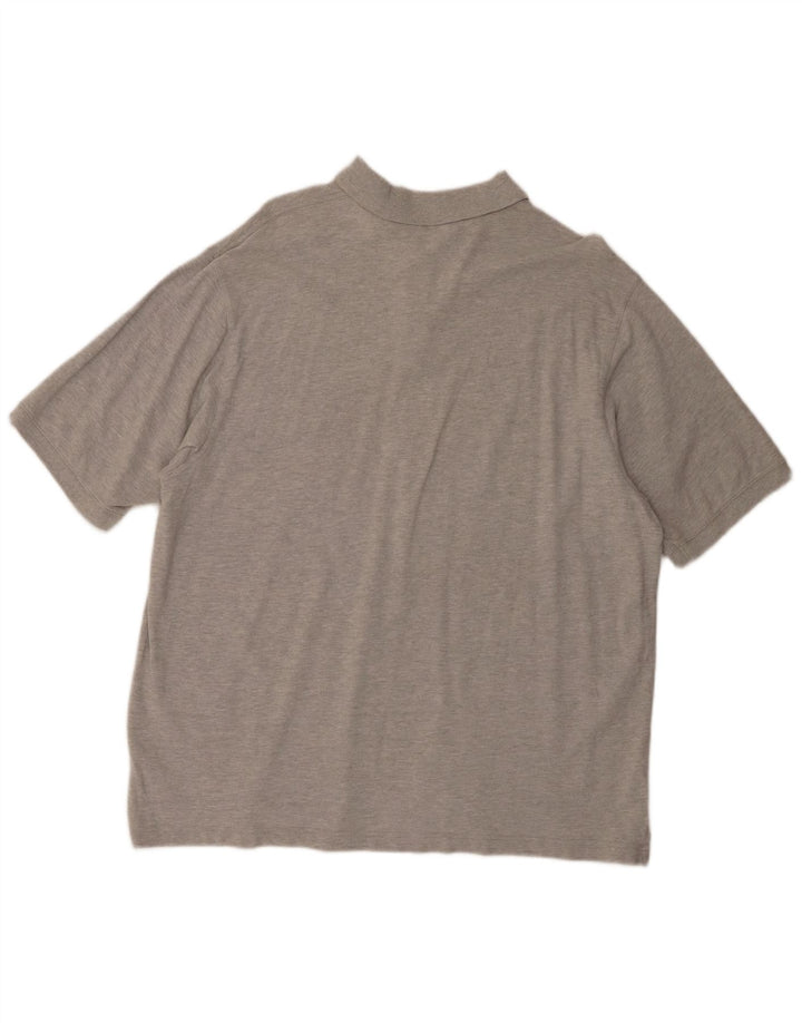 Eddie Bauer Herren Poloshirt XL Grau Baumwolle