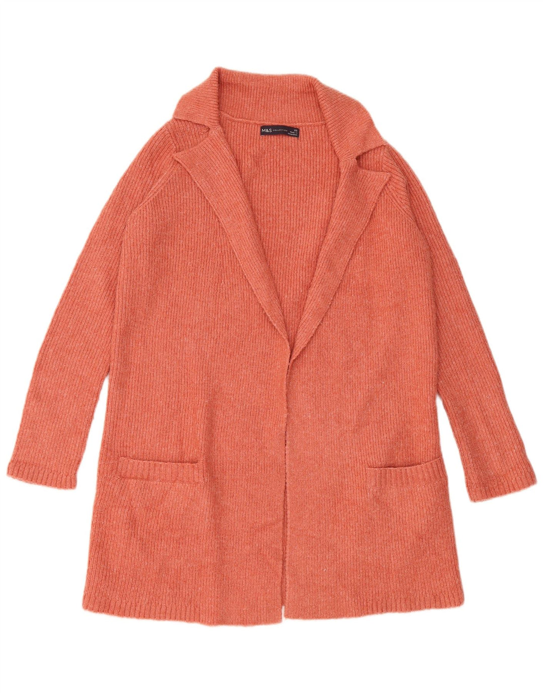 Marks & Spencer Damen-Strickjacke in Übergröße, Gr. 6, XS, Orange