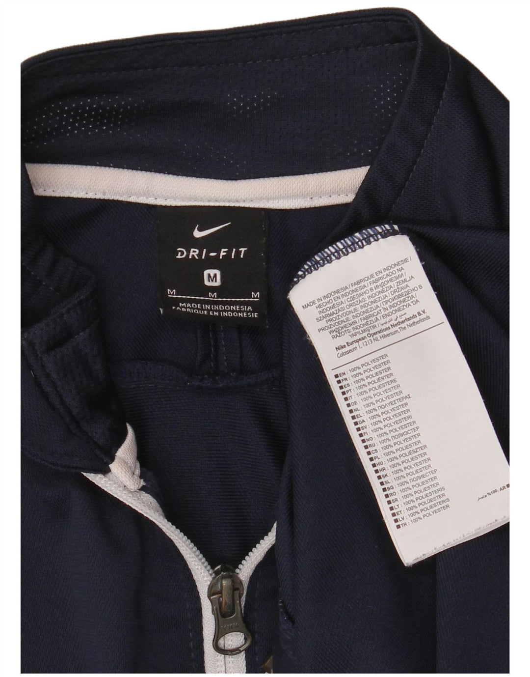Nike Herren Dri Fit Trainingsanzug Top Jacke Medium Marineblau Polyester