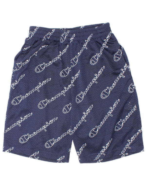 Champion Sport-Shorts für Jungen mit Grafik, 9–10 Jahre, mittelgroß, marineblau, Polyester
