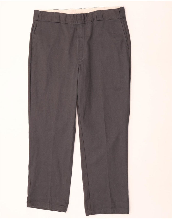 Dickies gerade Chino-Hose für Herren, W38, L30, grau, Polyester