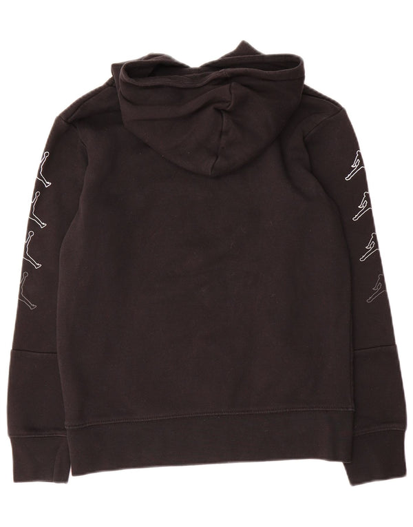 Jordan Jungen-Pullover mit Grafik-Kapuzenpullover, 10–11 Jahre, mittlere schwarze Baumwolle