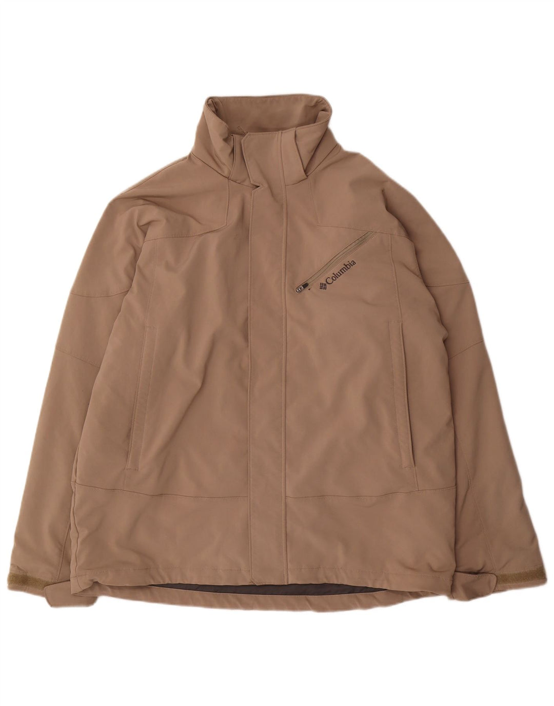 Columbia Herren-Windbreaker-Jacke, UK 40, Größe L, Beige, Polyester