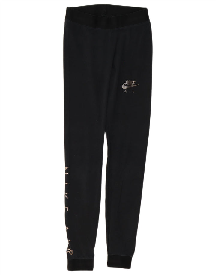 Nike Womens Graphic Leggings UK 10 Small Schwarz Colourblock
