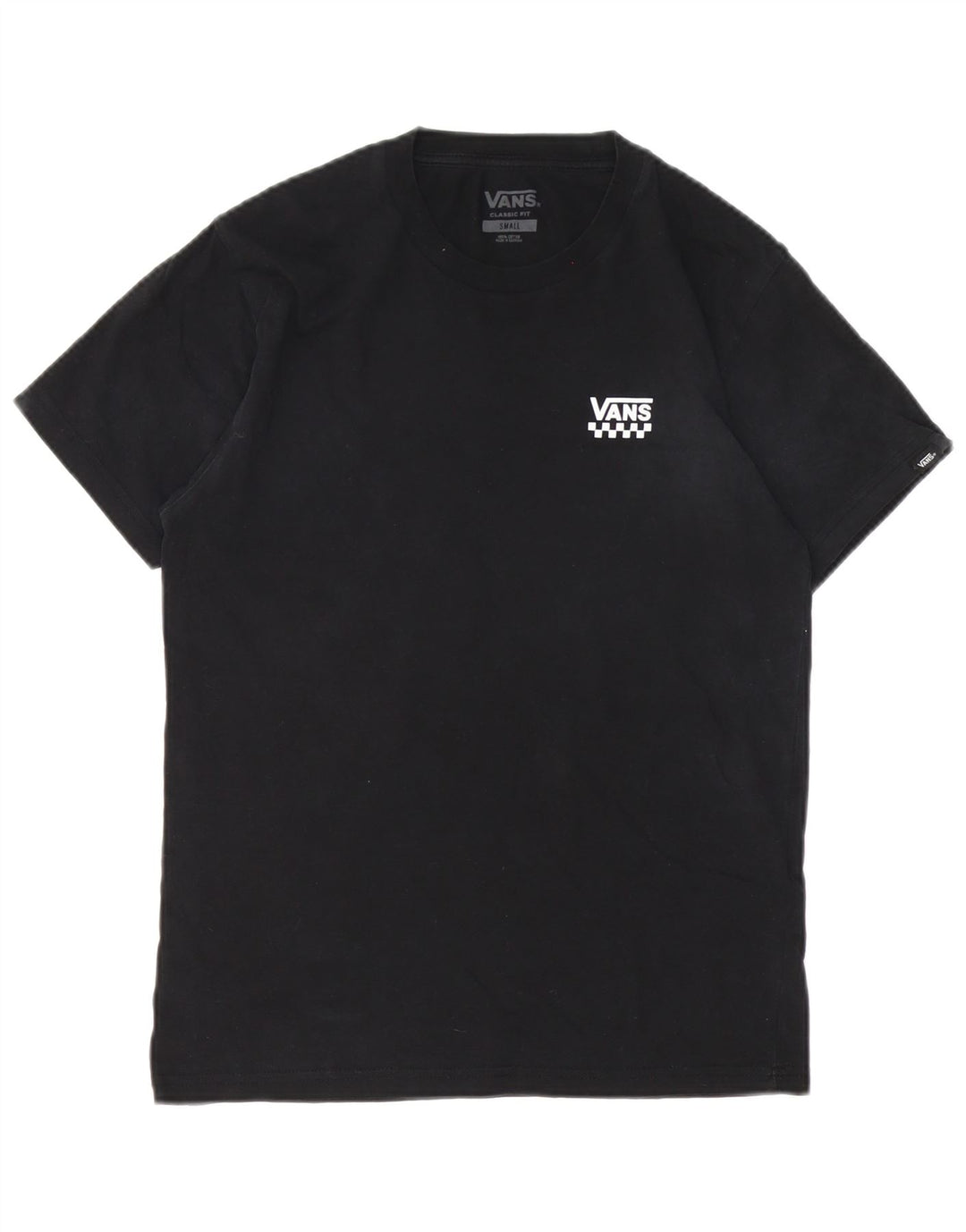 Vans Herren-T-Shirt mit klassischer Passform, Größe S, Schwarz, Baumwolle