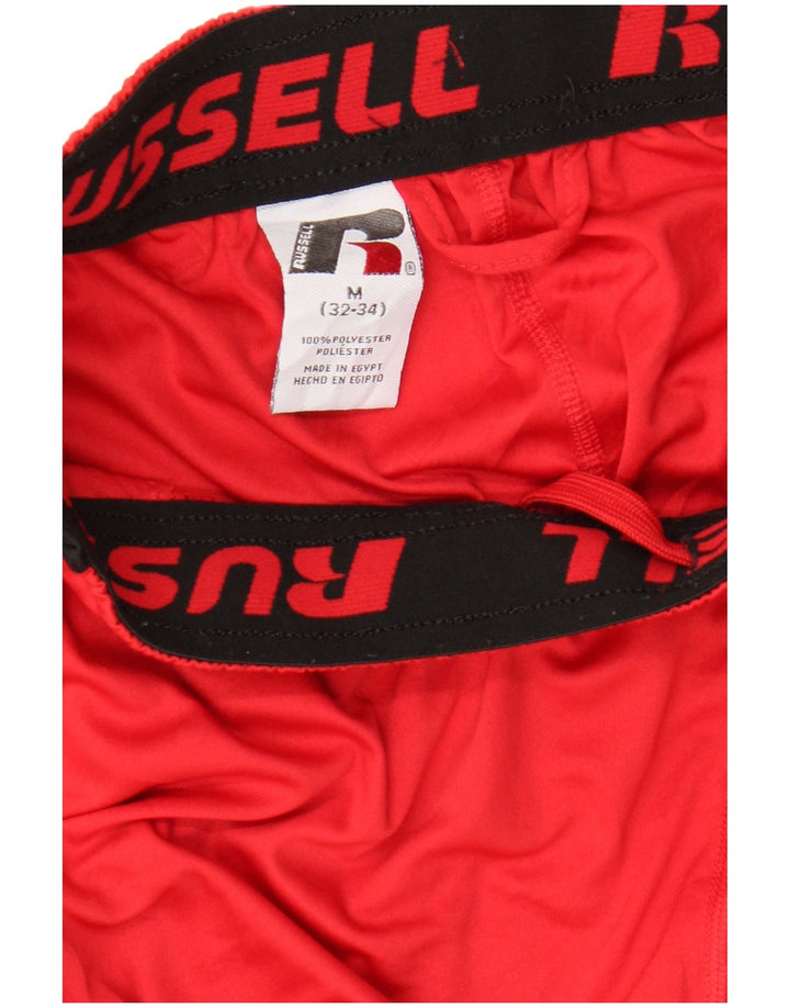 RUSSELL ATHLETIC Herren Dri-Power Sportshorts Mittelrot Farbblock