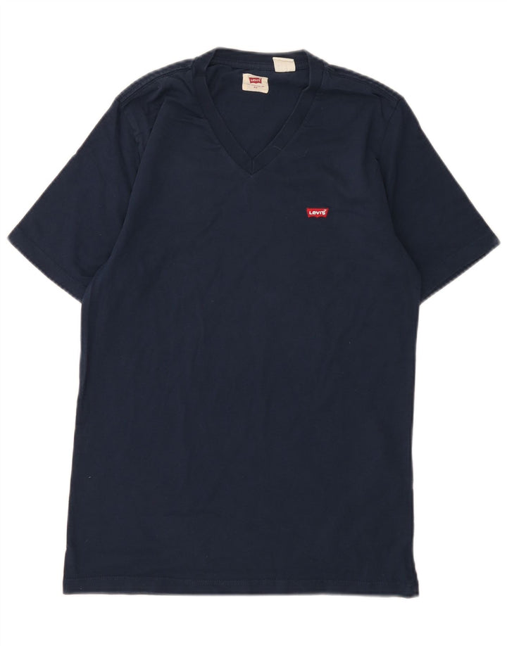 Levi's Herren T-Shirt Top XS Marineblau Baumwolle