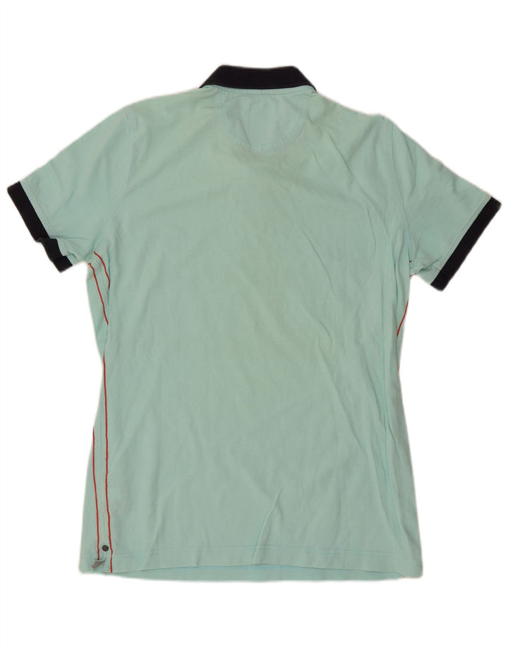 Gaastra Herren-Poloshirt mit Grafik, Mittelblau, Colourblock-Baumwolle